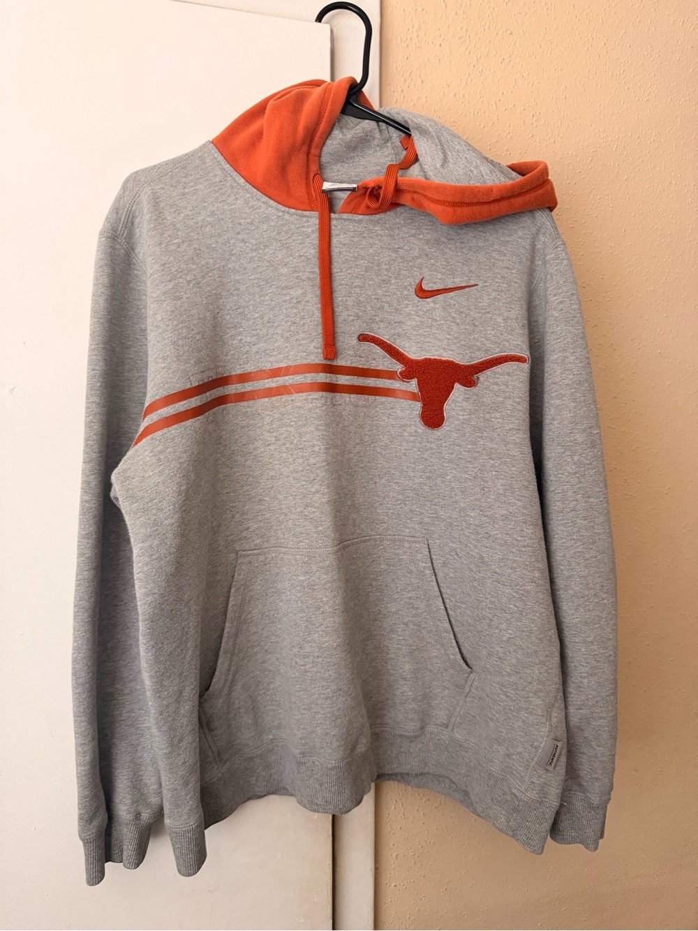 Nike Texas Longhorns Hoodie Sweatshirt Mens Medium Gray Pullover